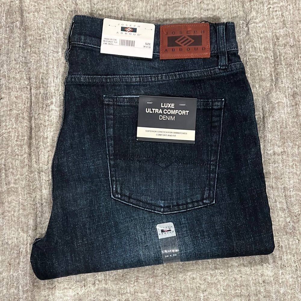 Joseph Abboud lux ultra comfort denim jeans straight leg